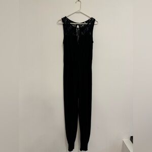 Vijo Couture black lace jumpsuit romper